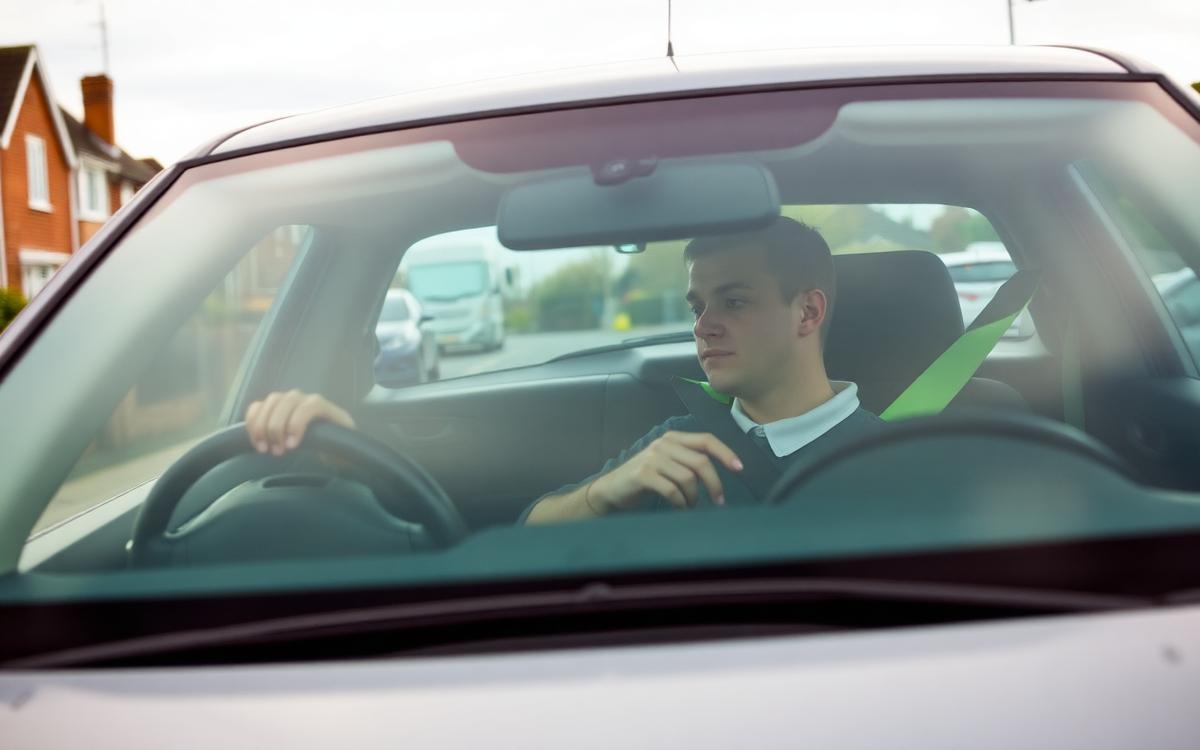 Learner driver studying the Highway Code for the DVSA theory test